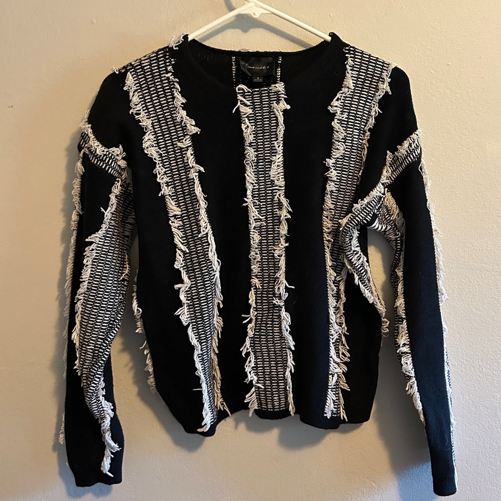 Line and Dot Adelyn Fringe Sweater